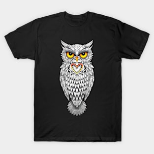 Owl Celtic Vector T-Shirt